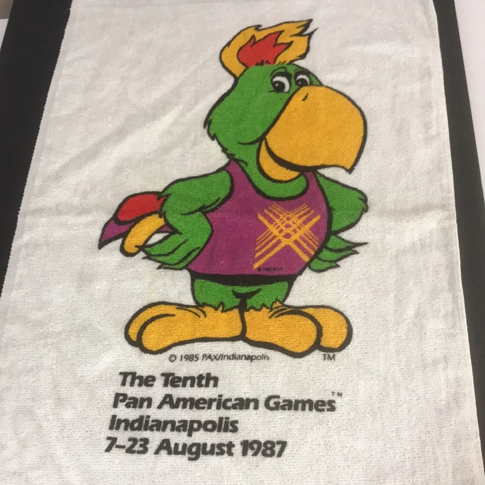Vintage 1987 Pan Am Games Indianapolis Collectible Amigo Towel